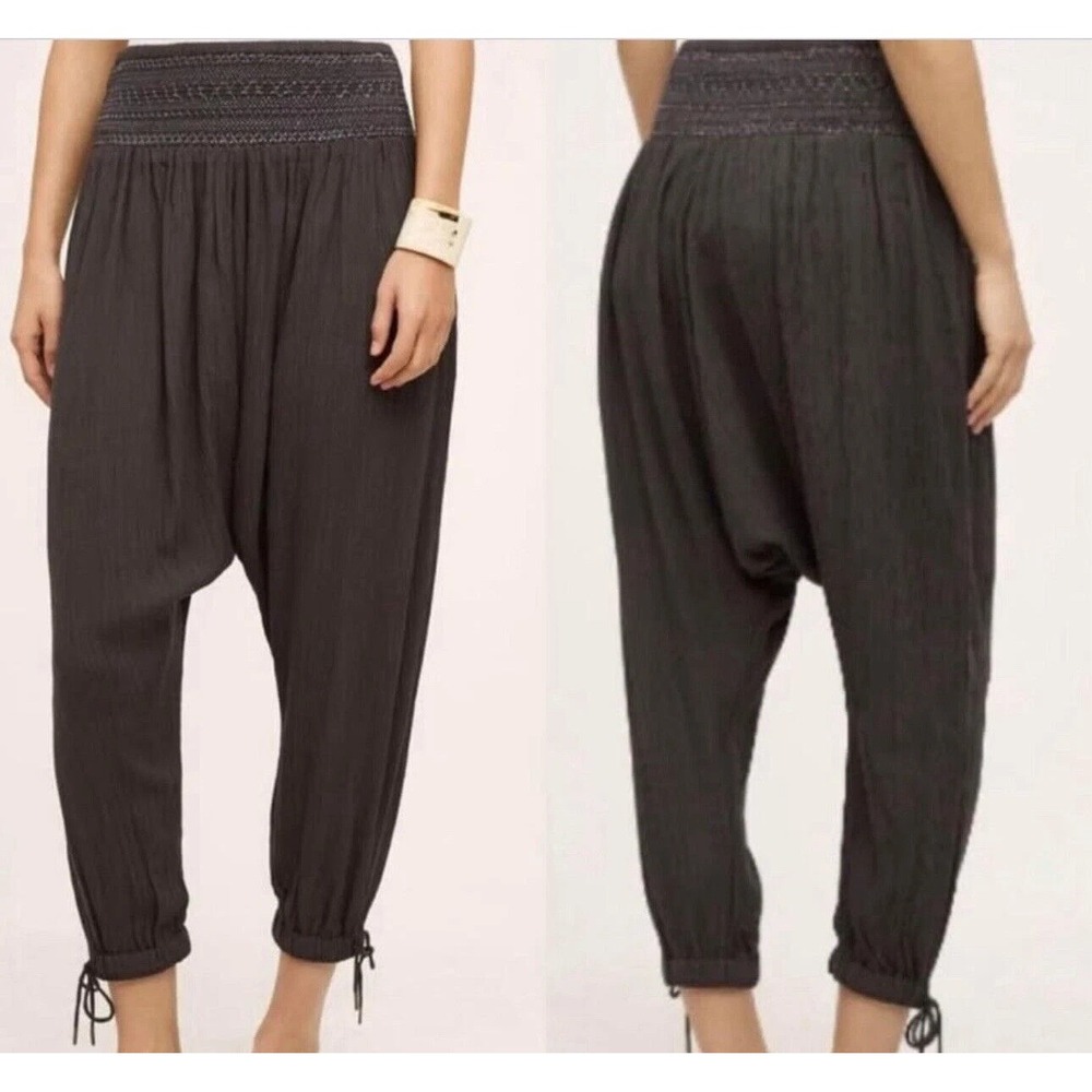 Anthropologie Womens Pants Harem Hei Hei‎ Boho Pull On Stretch Waist Size Small